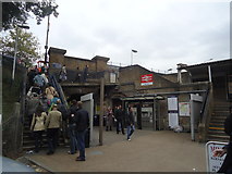 TQ2275 : Barnes railway station by Stacey Harris