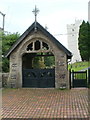 SN9227 : Lych gate, Church of St Cynog, Defynnog by Jaggery