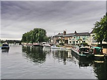 TL5479 : The River Ouse at Ely by Peter Mcglashem
