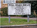 Mill Road Drive sign