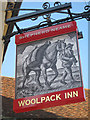 TR0753 : Woolpack Inn sign by Oast House Archive