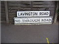 Council issued no through road sign for Lavington Road