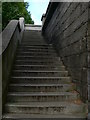 Steps up to Kew Bridge