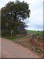 Public footpath leading to Hilltop (Farm)