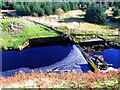 NS6786 : Endrick Water, dam by Robert Murray