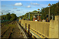 Disused tracks and waiting passengers, Rayners Lane