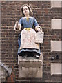 Bluecoat Girl statue, Wren House, Hatton Garden, EC1