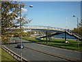 A footbridge over the A1305, Riverside