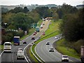 A69 approaching the Hexham roundabout