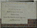 Inscription on the Methodist Church