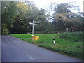 Junction of Sparrow Row and Valley End Road