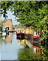 Hire fleet on the canal at Gailey, Staffordshire