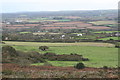 The view north north eastwards from Tregonning Hill