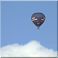 SK0021 : Hot air balloon over Little Haywood, Staffordshire by Roger  Kidd