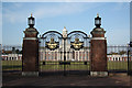 TF0049 : College Hall gates, RAF Cranwell by Richard Croft