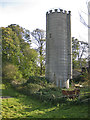 Concrete silage tower, disused