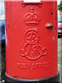 Edward VII postbox, Lushington Road / Wrottesley Road, NW10 - royal cipher