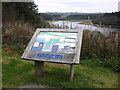 Information board, Wistlandpound reservoir