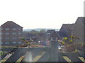 View of the hills above the houses in Lytham Close