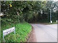 Stonyford Lane southwest of Cuddington