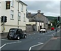 Three classic American cars, High Street, Sennybridge