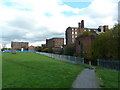 Rear view of mills between Pollard Street and Ashton Canal