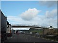 SO9572 : Bridleway bridge over M5 at junction 4a by David Smith