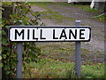 Mill Lane sign