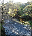 Pipe bridge across the Rhondda Fawr, Tonypandy