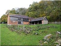 SO5390 : The barns of the former Whitbach Farm by Richard Law