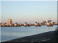 TQ4179 : Thames Barrier at sunset by Malc McDonald