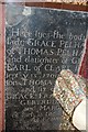 TQ5012 : Floor tomb stone, Laughton church by Julian P Guffogg