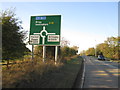 Barton Street (A18) approach to Ashby Hill Roundabout