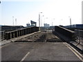 Swing bridge resurfacing in Cardiff Bay