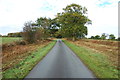 Looking up Wood Lane from the A518