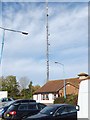 Communications mast beside Membury Services