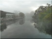SD3686 : Morning mist at Newby Bridge by Graham Hewitt