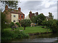 Canalside housing at Preston Brook, Cheshire