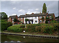 Canalside housing at Preston Brook, Cheshire