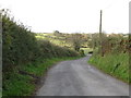 The New Line road descending towards the Sugartown Road junction