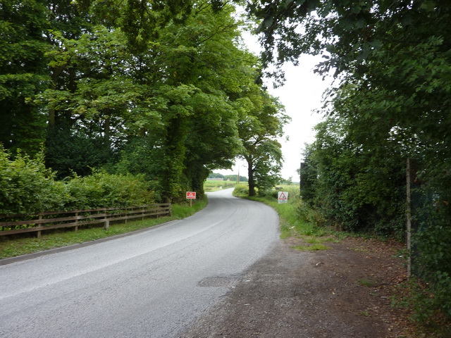 Crewe Road southwest of The Boar's Head 