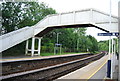 SU7310 : Footbridge, Rowlands Castle Station by N Chadwick