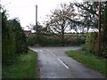 Lane Junction with A1028, near Ulceby