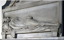 SU5405 : Monument to John Hornby - St Peter's church, Titchfield (detail) by Mike Searle