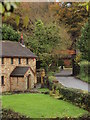 House and rail bridge at Coytrahen