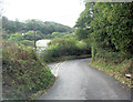 Lane junction at Dyffrysaith