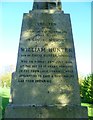 William Hunter Monument inscription