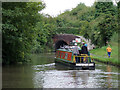 Narrowboat approaching Preston Brook Tunnel, Cheshire