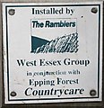 Ramblers Plaque