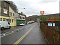 Ystrad Road passes Ton Pentre railway station